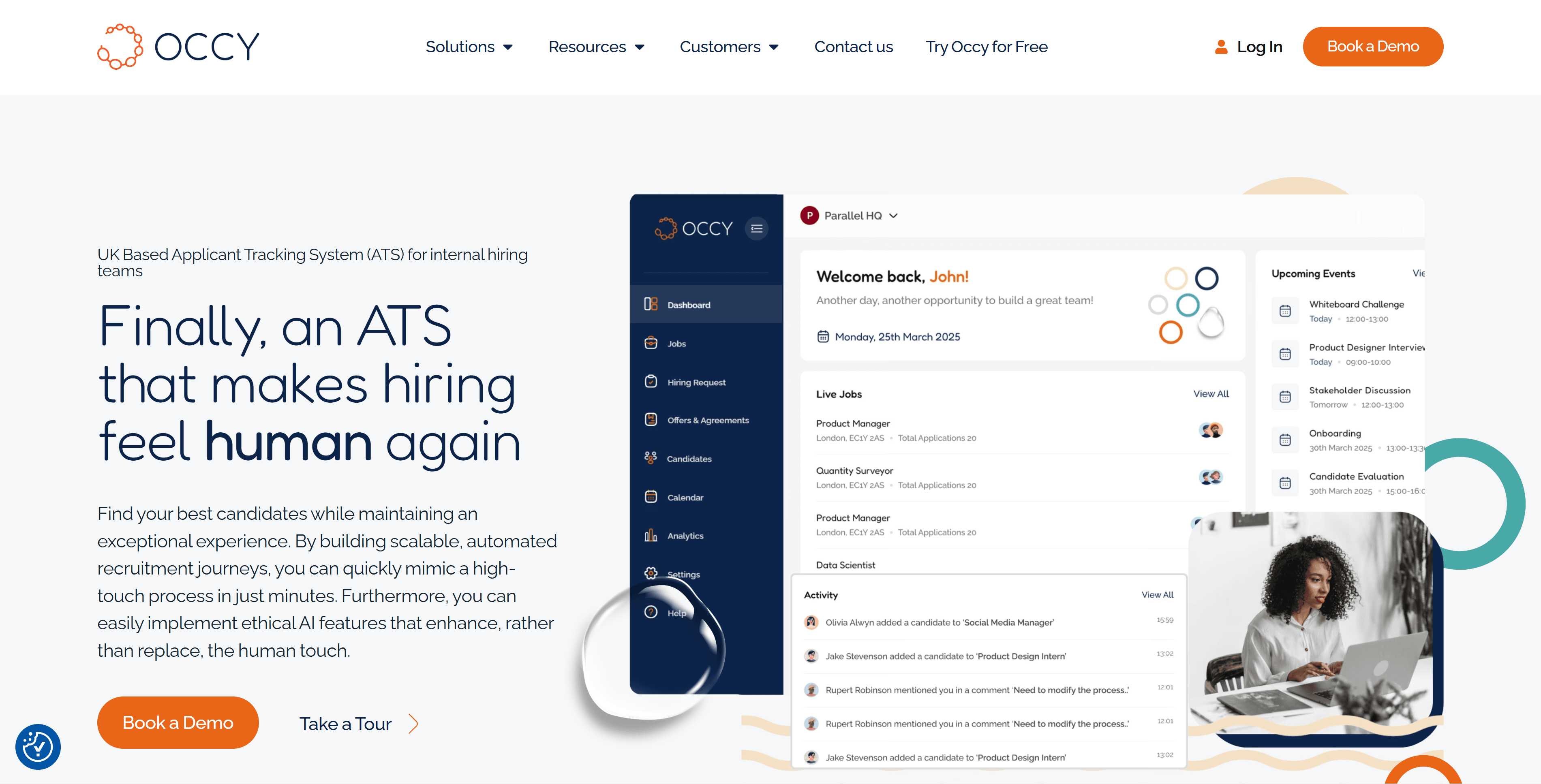 OCCY - UK Based Applicant Tracking System (ATS)
